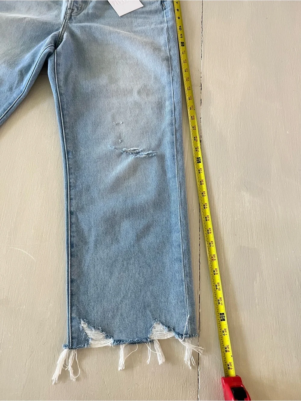 NWT Pistola Cassie Super High Rise Straight Crop Jean Sz 30 Leisire Vintage Wash